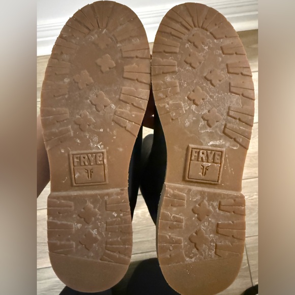 Frye Celia X-Stitch Black Leather Boots - Picture 9 of 10